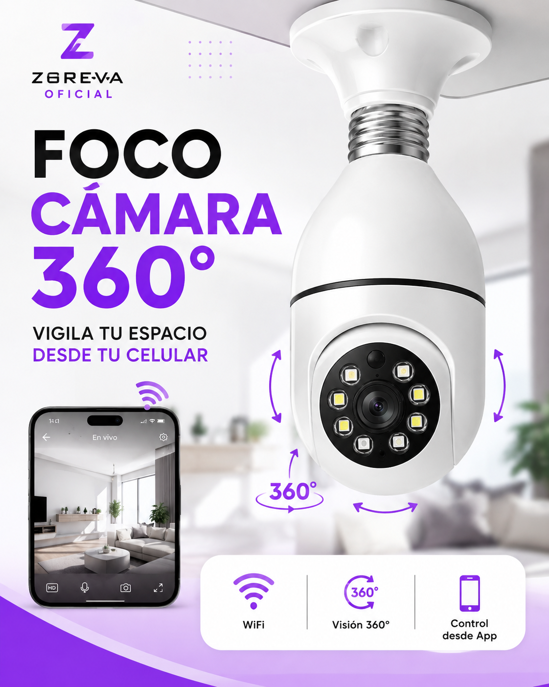 Foco Cámara Espia