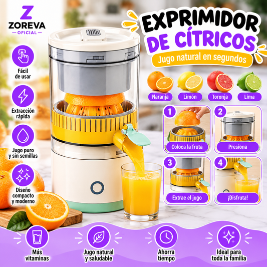 🍊 Exprimidor Eléctrico Recargable