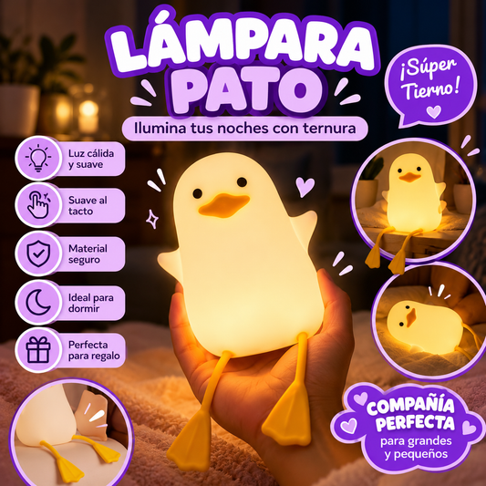 🐥💡 Lámpara Pato LED RGB – 20 cm