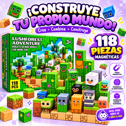 🧠🧱 CUBO MAGNÉTICO – BRAINROT 118 PIEZAS