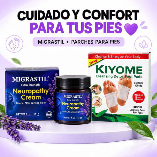 Migrastil Extra Strength + Parches para Pies
