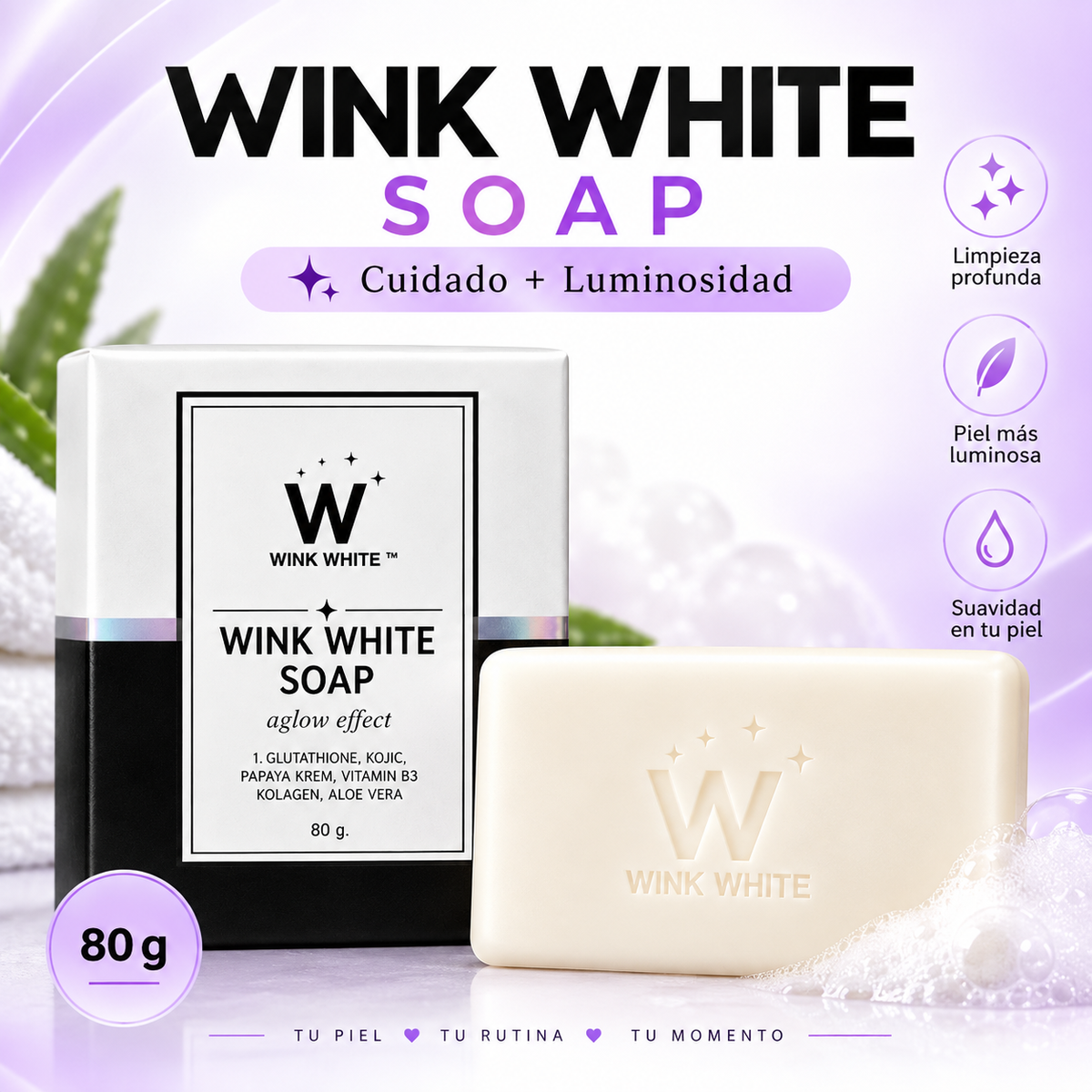 Jabón Aclarante Wink White Soap