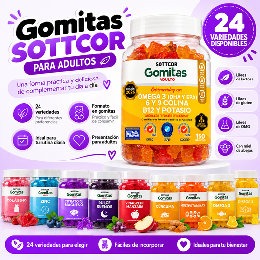 🍬 Gomitas SOTTCOR para Adultos – 24 Variedades