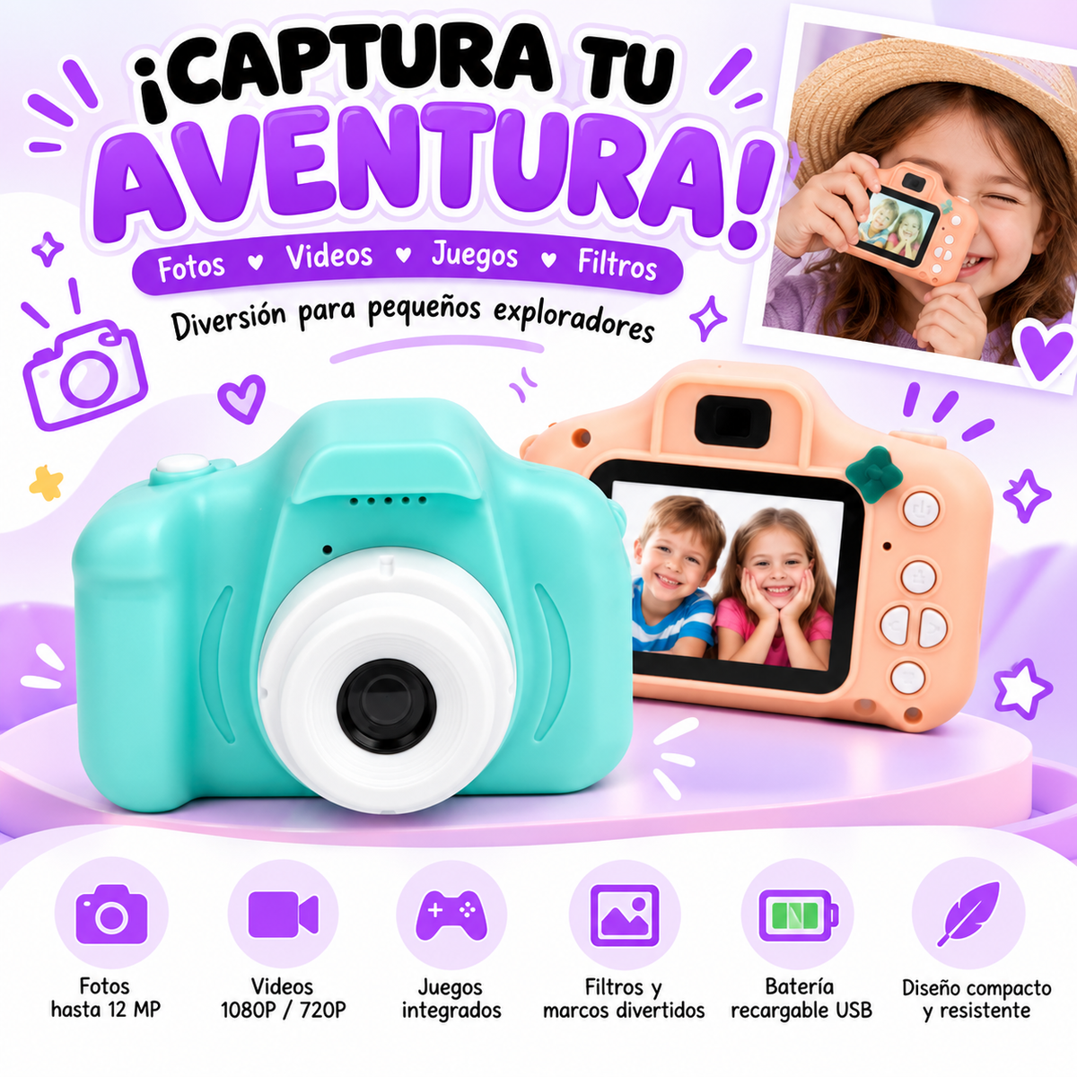 📸 CÁMARA DIGITAL INFANTIL