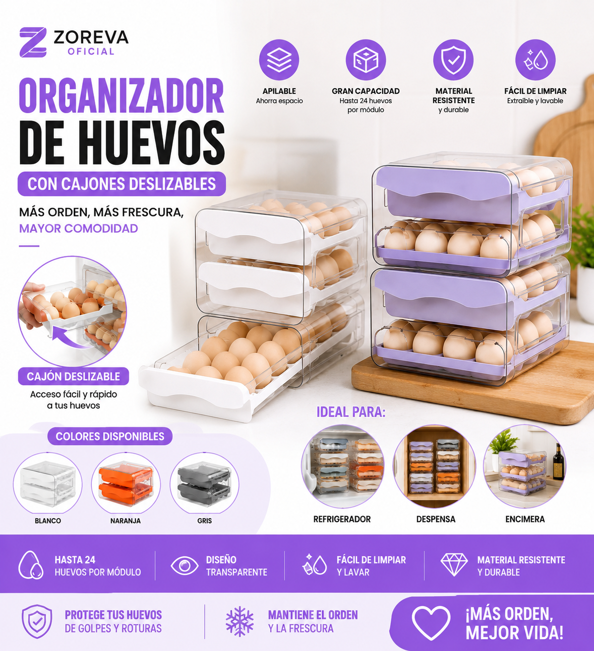 Organizador de Huevos